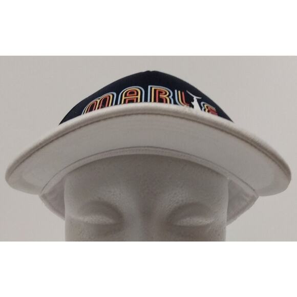 WhiteMarlie Mesh Truckers Hat Snapback Marlin Fishing Cap - Picture 2 of 9